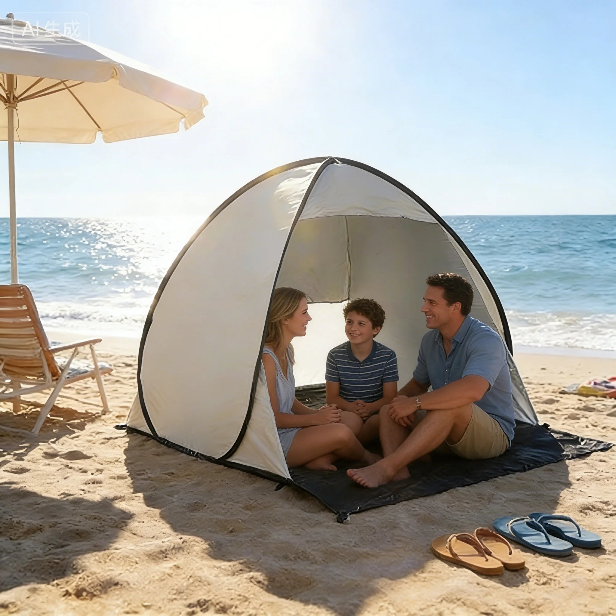 2-3 Person Quick-Open Beach &
