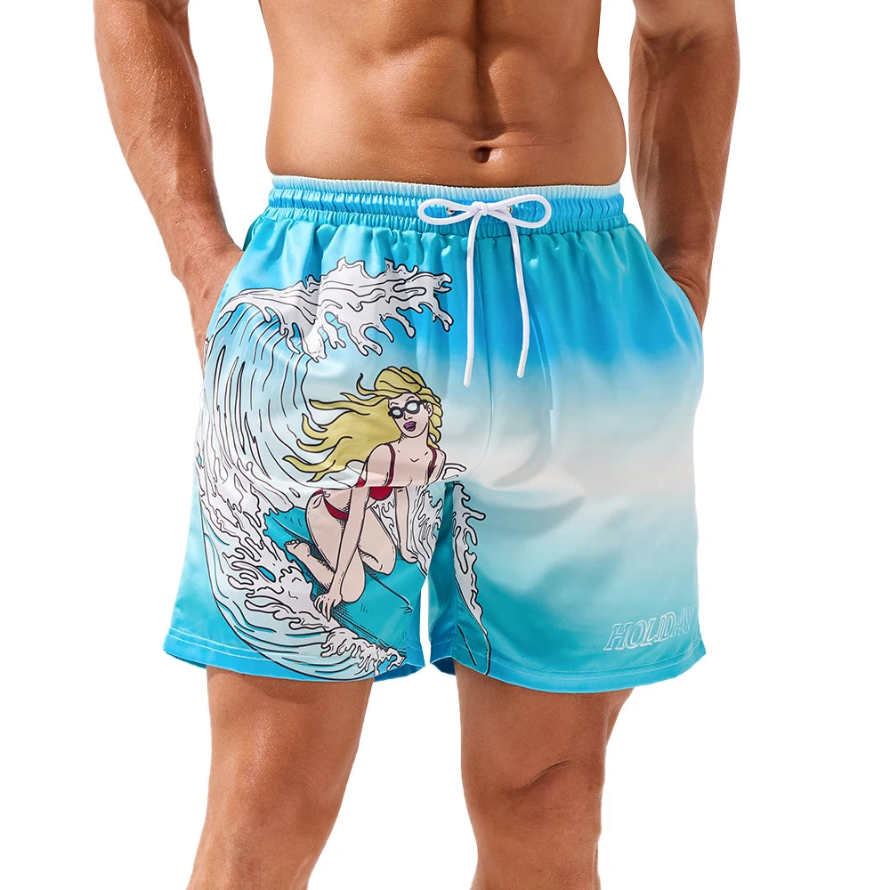 Beach Shorts with Side Pockets