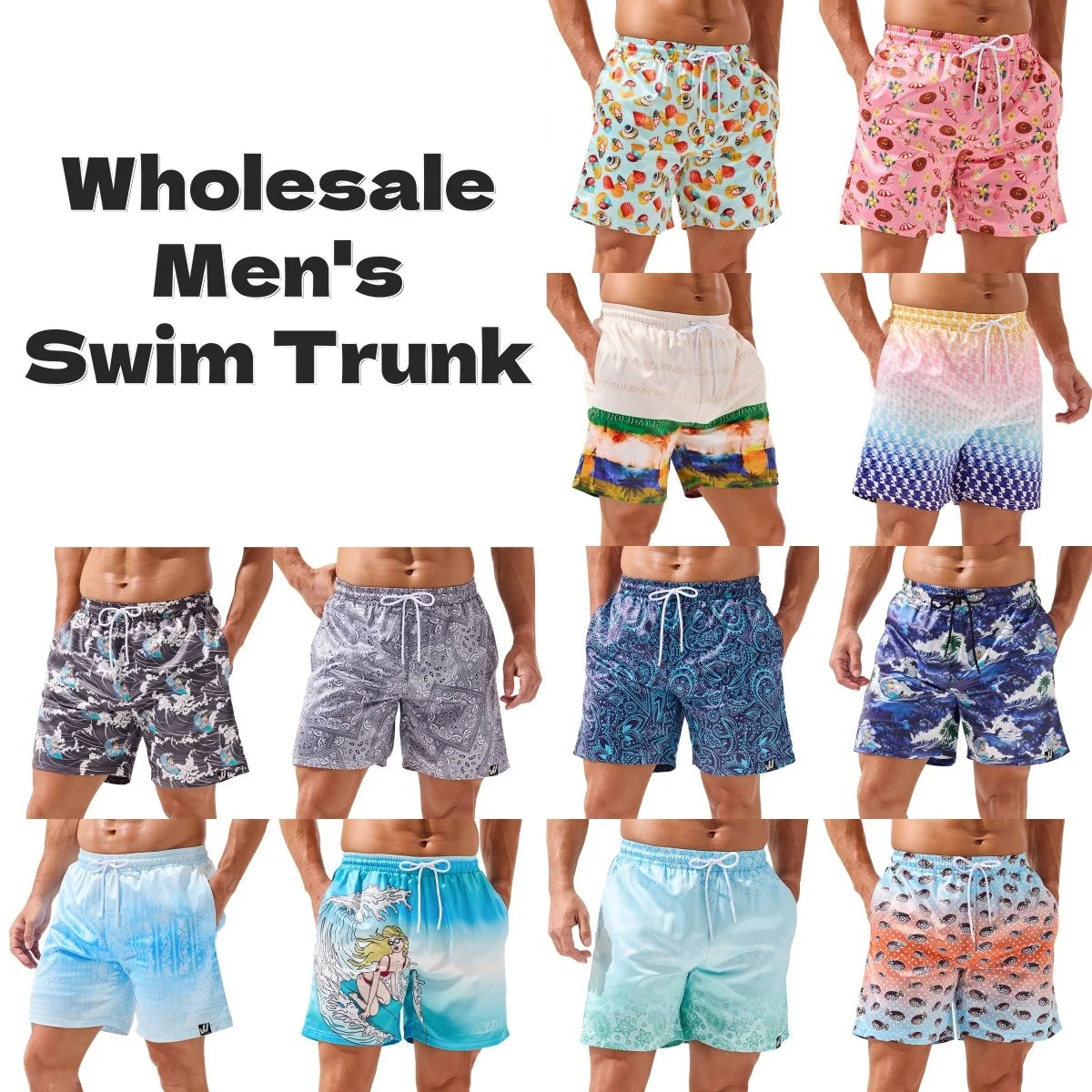 Beach Shorts with Side Pockets