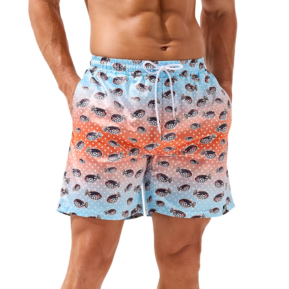 Beach Shorts with Side Pockets