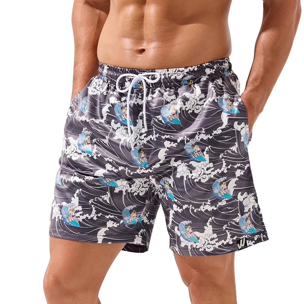 Beach Shorts with Side Pockets