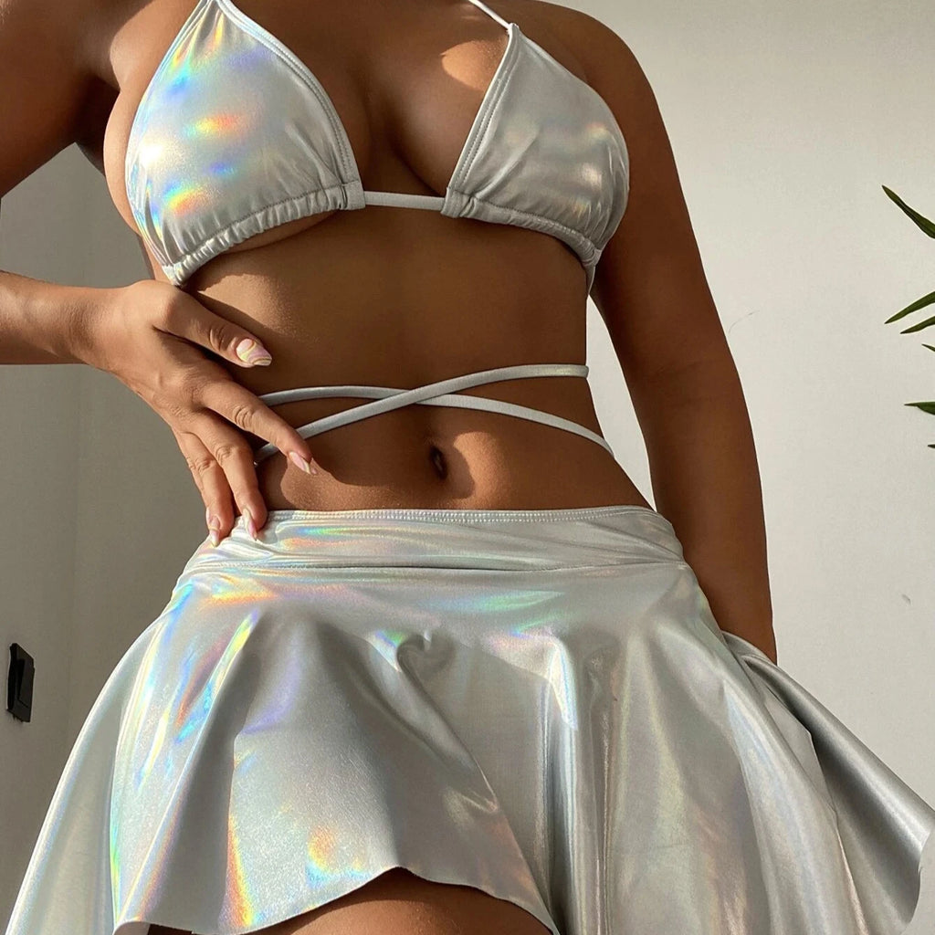 Custom New Metallic Bikini