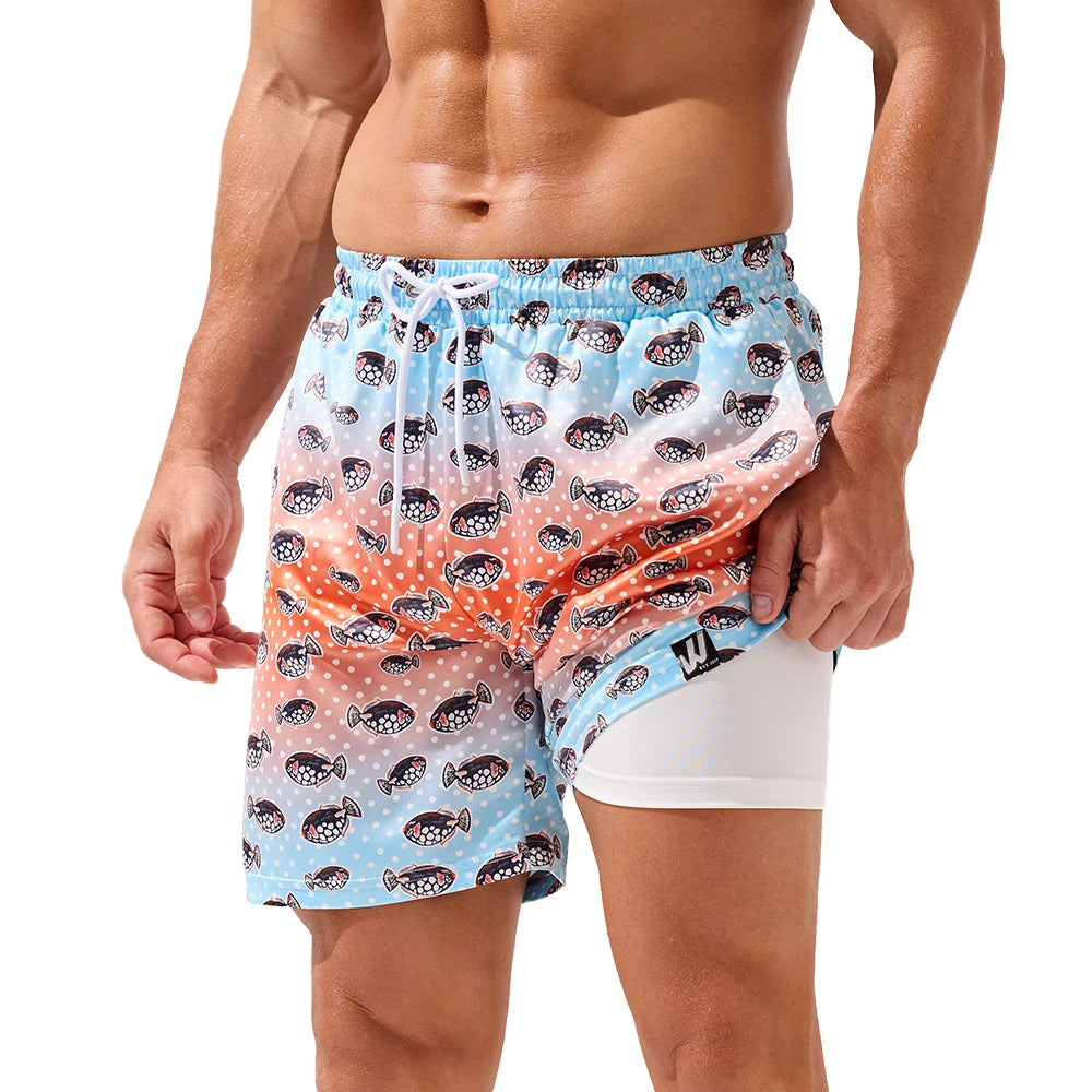 Beach Shorts with Side Pockets
