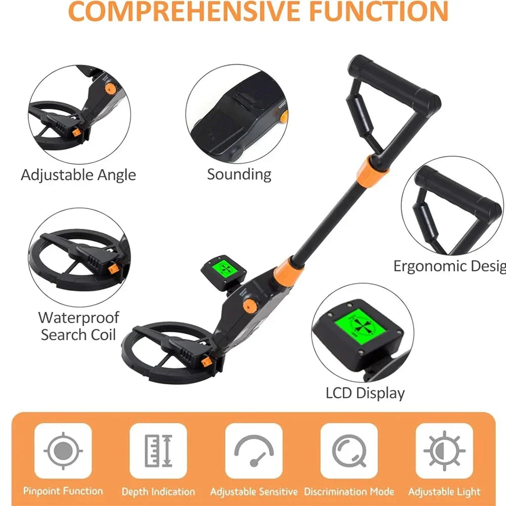 MD1008A Metal Detector Underground Professional Depth