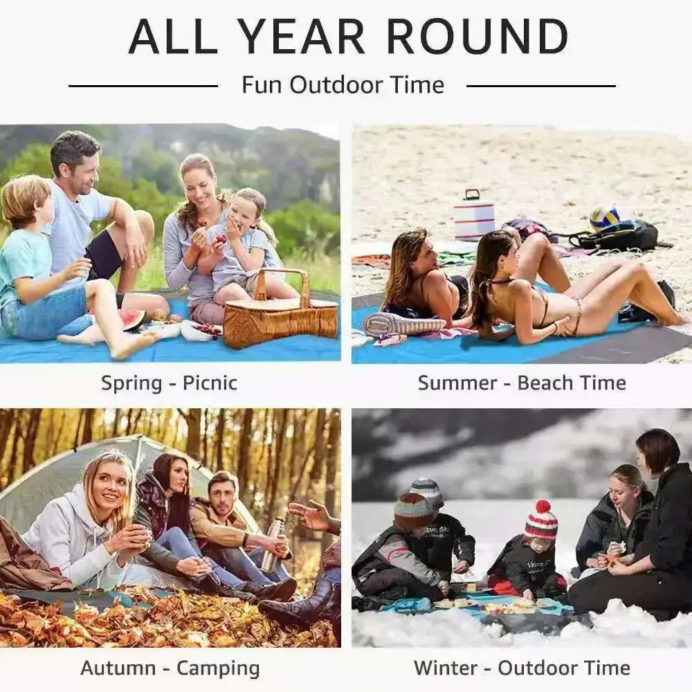Beach Blanket Sandproof 200 X 140cm Waterproof Beach Mat