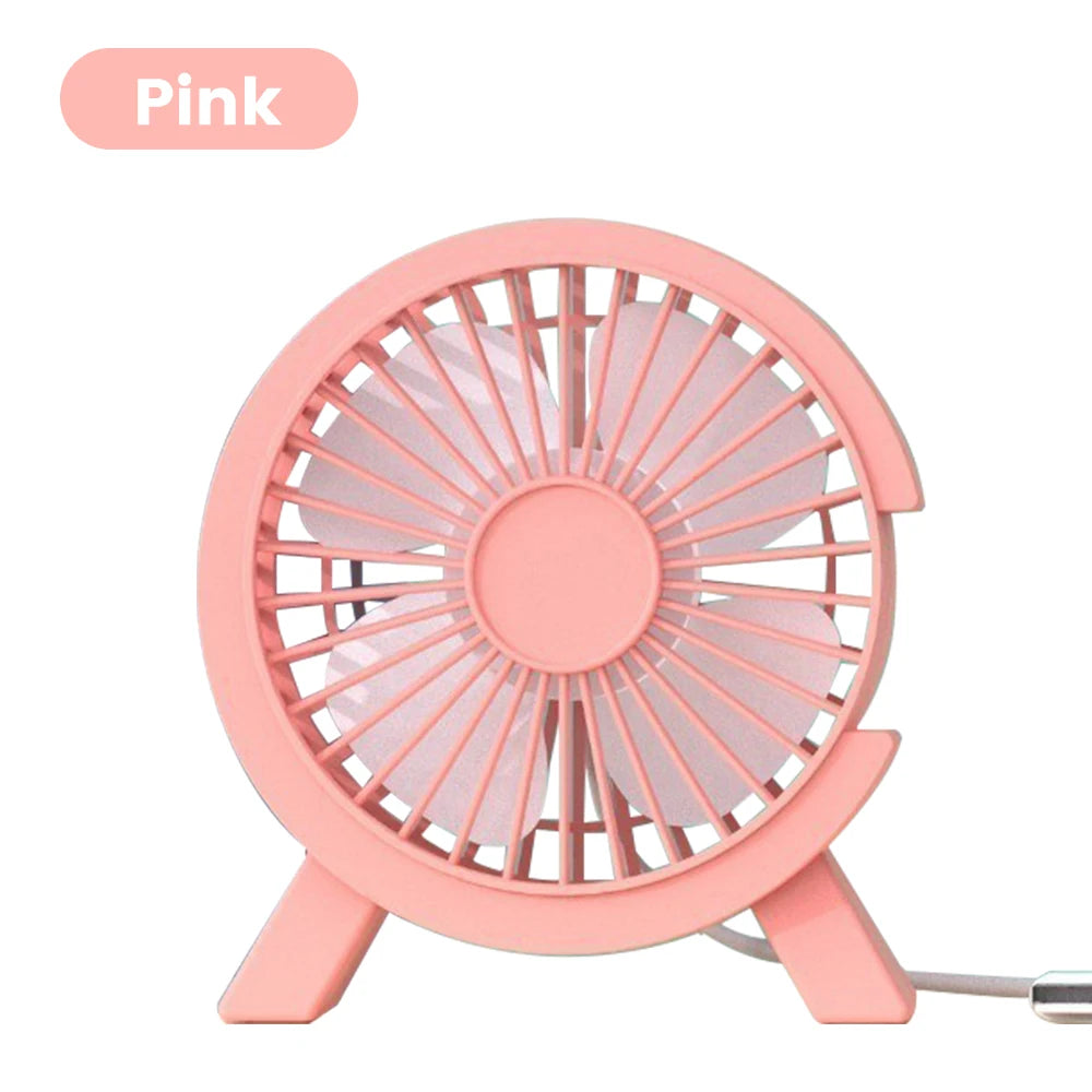 Mini USB Rechargeable Table Fan Portable
