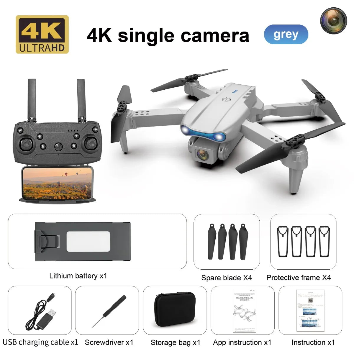 E99 K3 Pro 4k Drone HD Wide Angle Camera High