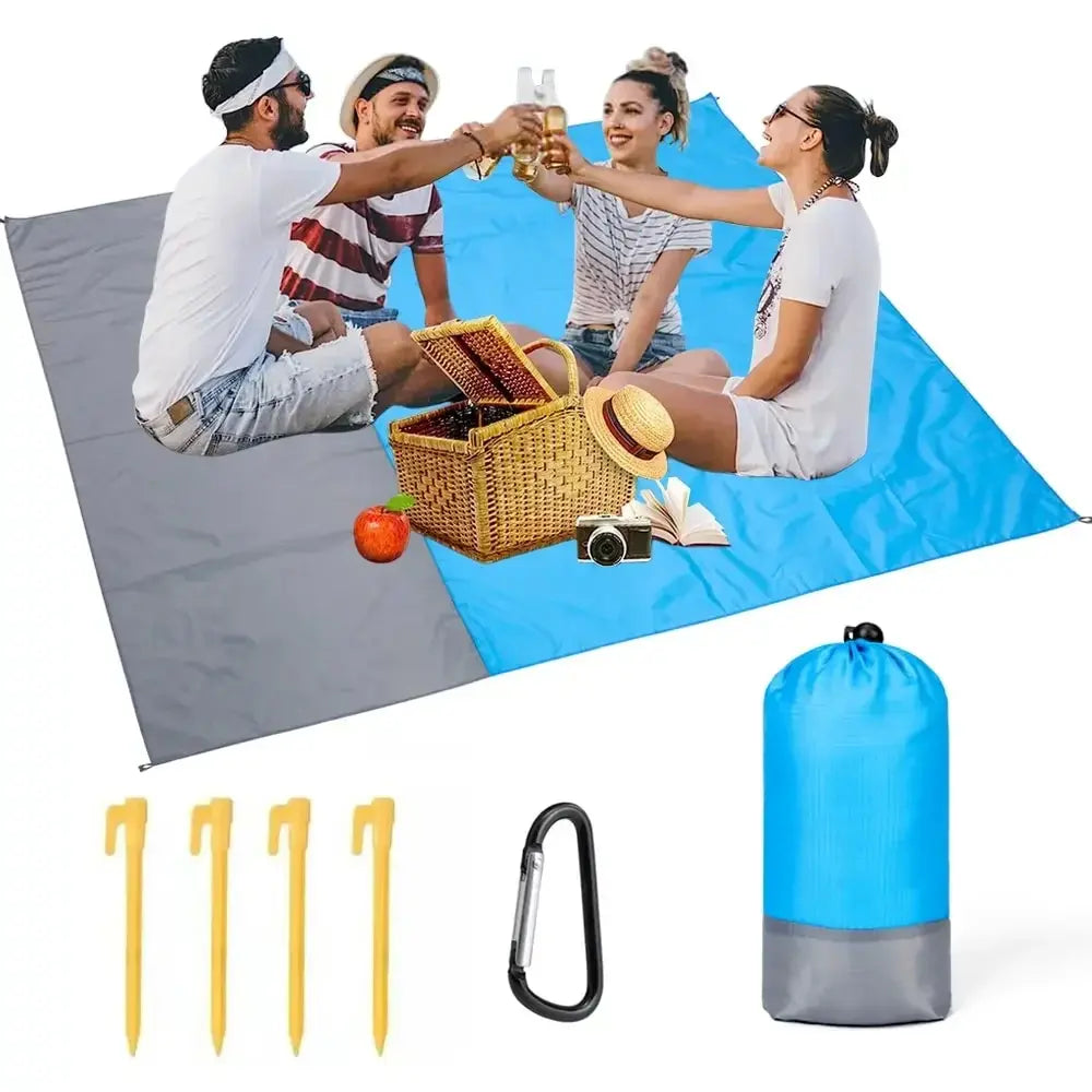 Beach Blanket Sandproof 200 X 140cm Waterproof Beach Mat