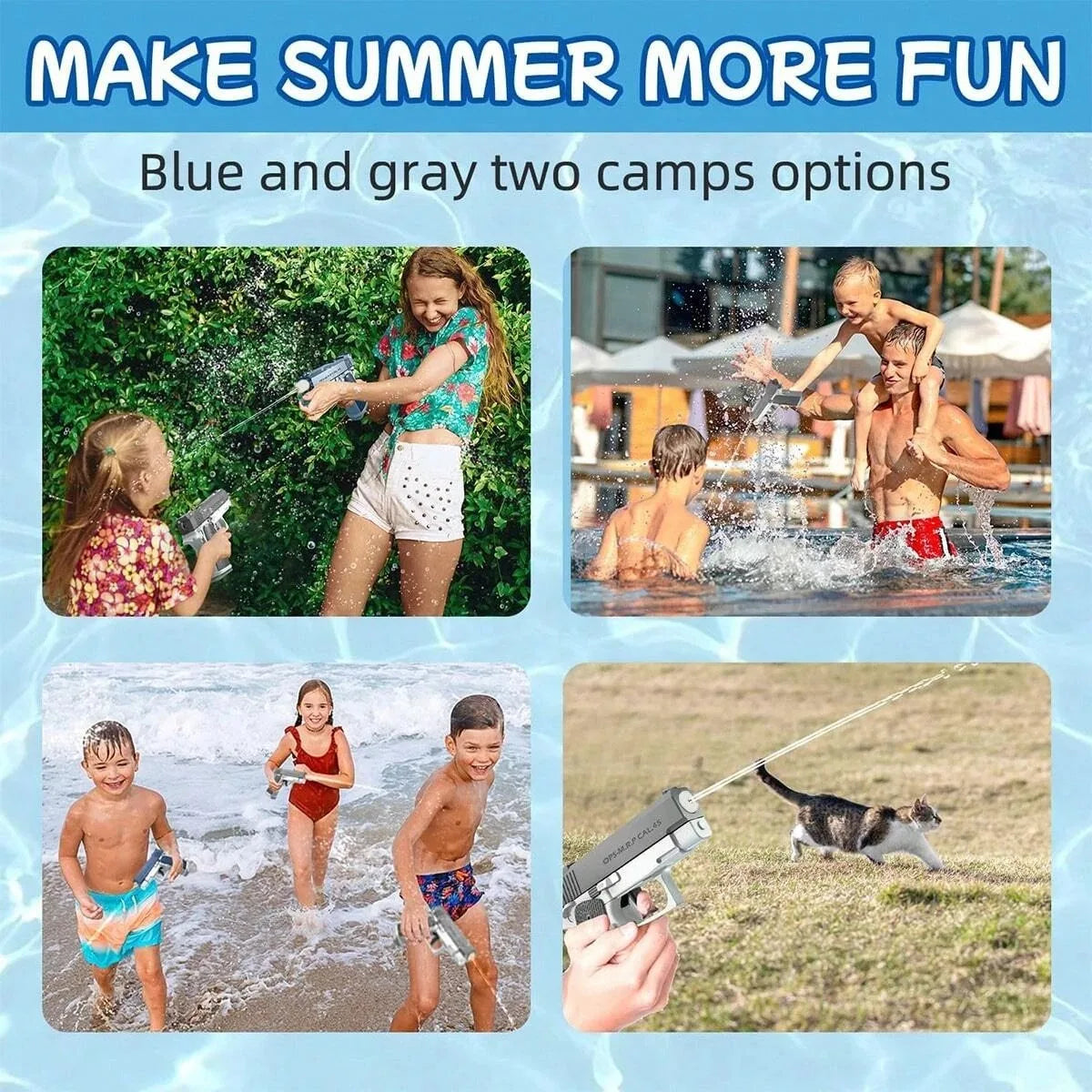 M1911 Water Pistol Toy - High-Power Squirt Gun for Kids