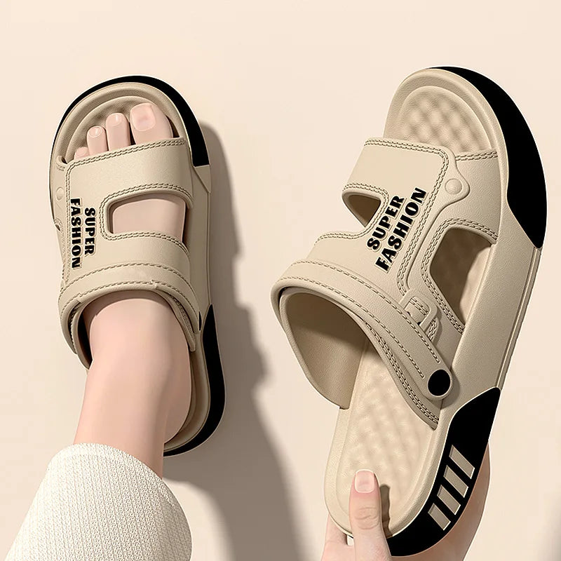Men Slippers Summer EVA Soft-soled Platform Slides Sandals
