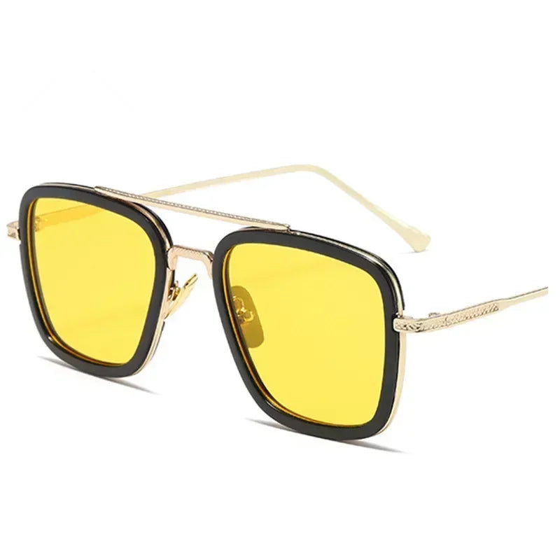 Luxury Square Sunglasses Men Women Brand