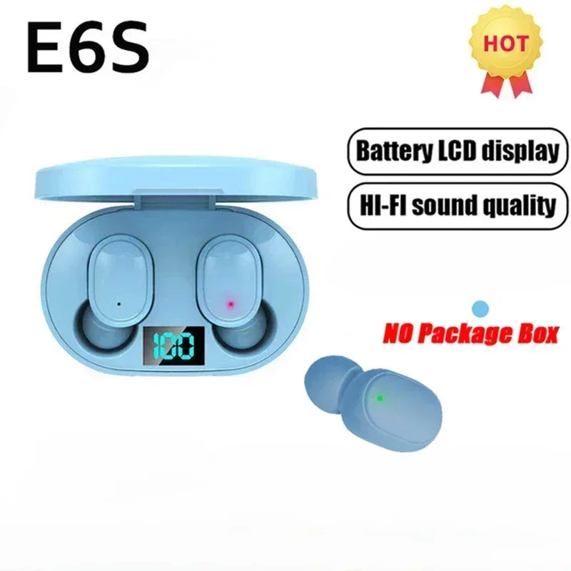 E6S Wireless Bluetooth Earphones TWS Bluetooth Headset