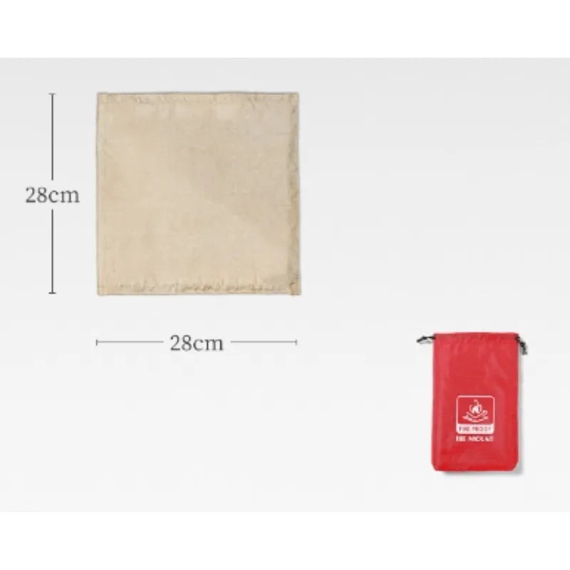 1pc Barbecue Fire Protection Pit Mat Camping Picnic