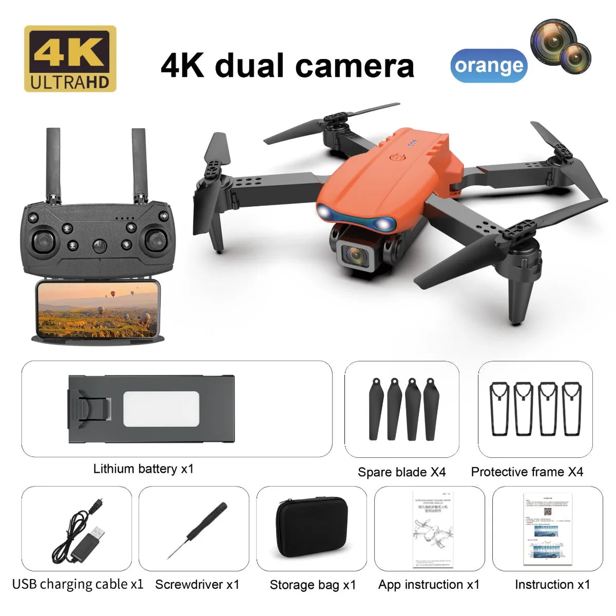 E99 K3 Pro 4k Drone HD Wide Angle Camera High