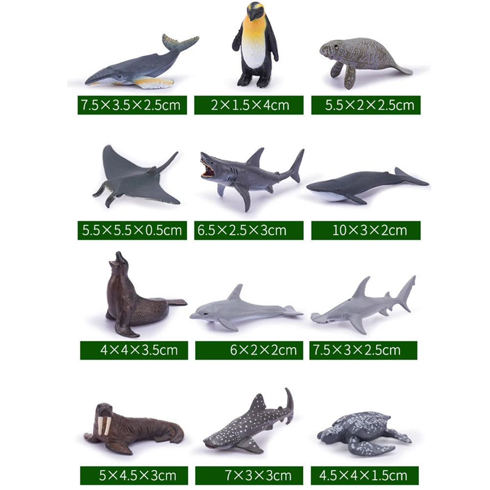 Animal Figurines Simulation Model Mini Shark