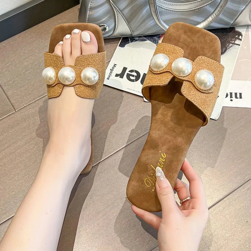Slippers Women 2026 Summer New Trend Flat Slippers
