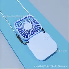 Portable Neck Fan Foldable Mini Handheld Fan with Power Bank USB