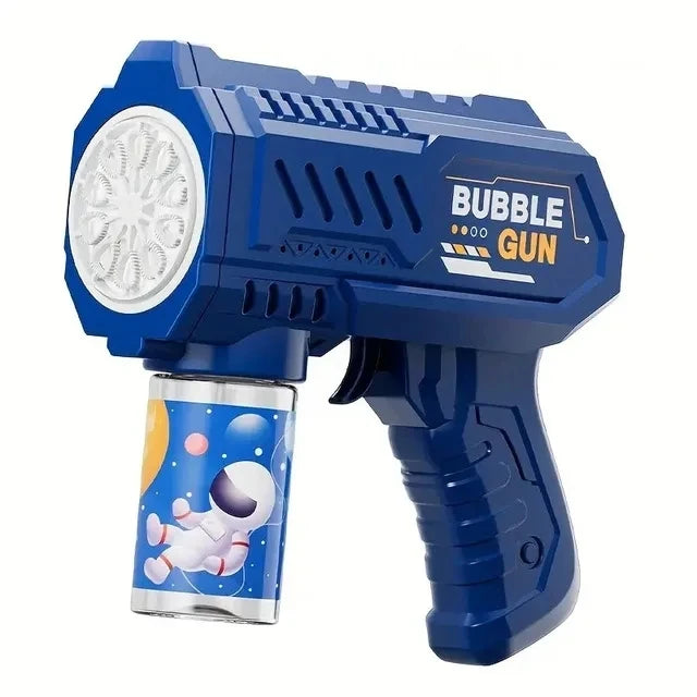 electric bubble gun,, automatic soap blower with lights,