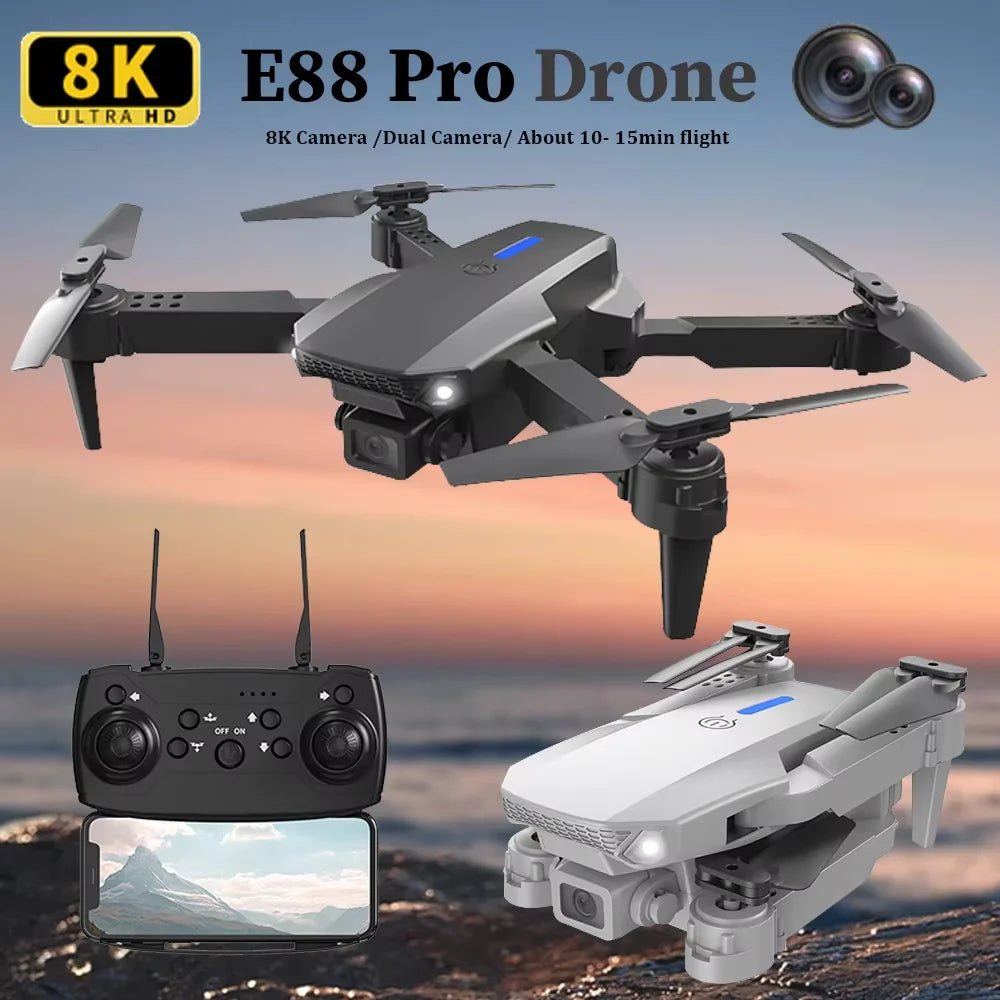 E88 Professional Wide Angle RC Dron HD 4K Camera