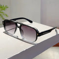 Vintage Double Bridges Men Square Sunglasses