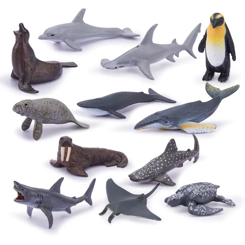 Animal Figurines Simulation Model Mini Shark
