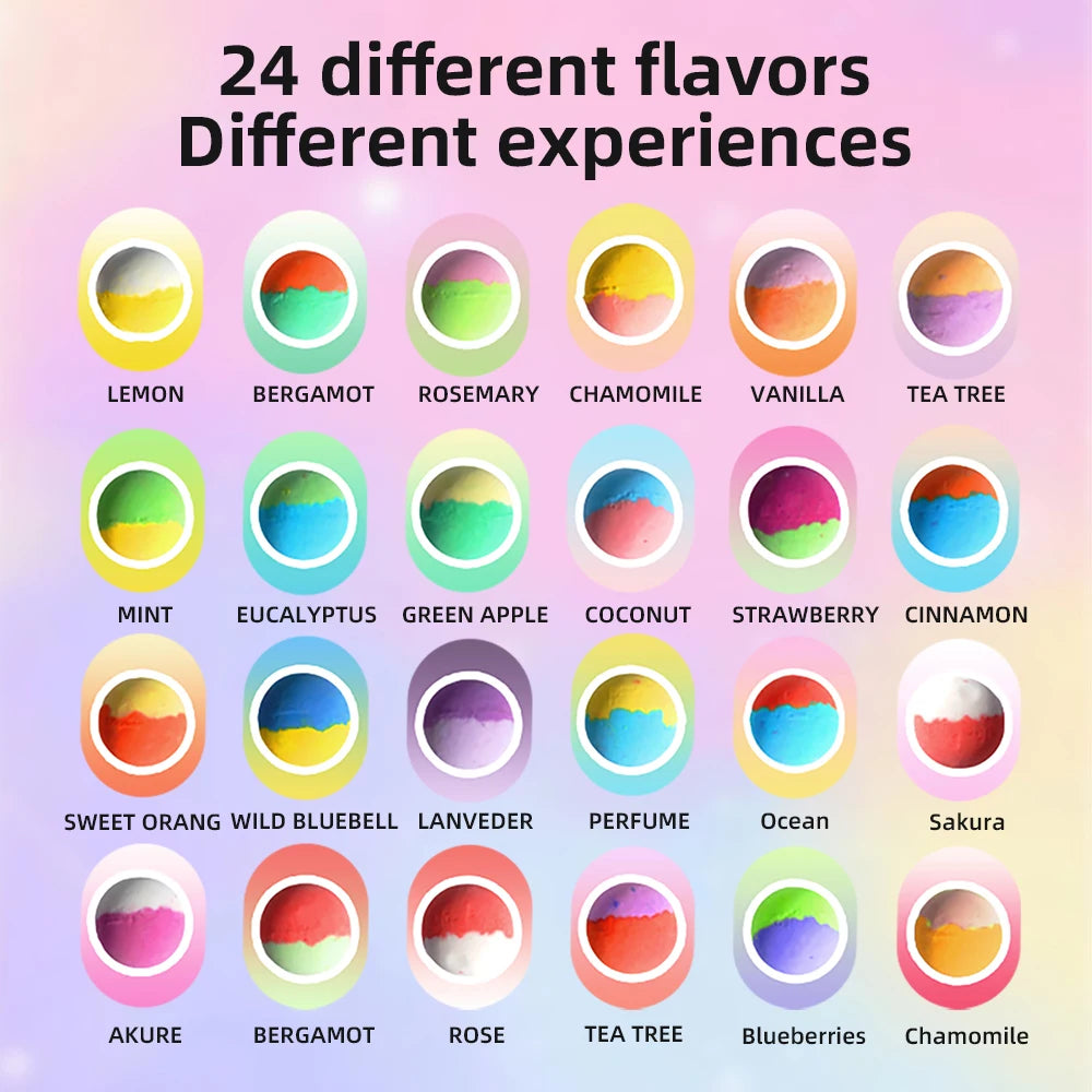 Bath Bombs for Kids with Surprise Inside, 24 Pack Kids Bath