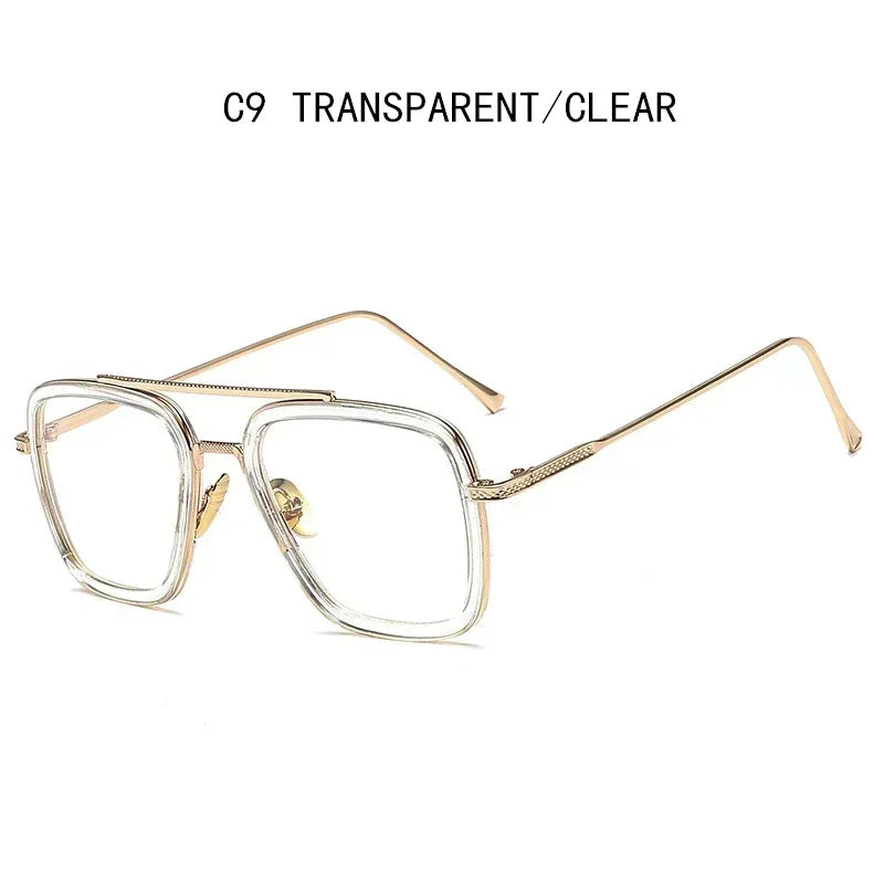 Luxury Square Sunglasses Men Women Brand