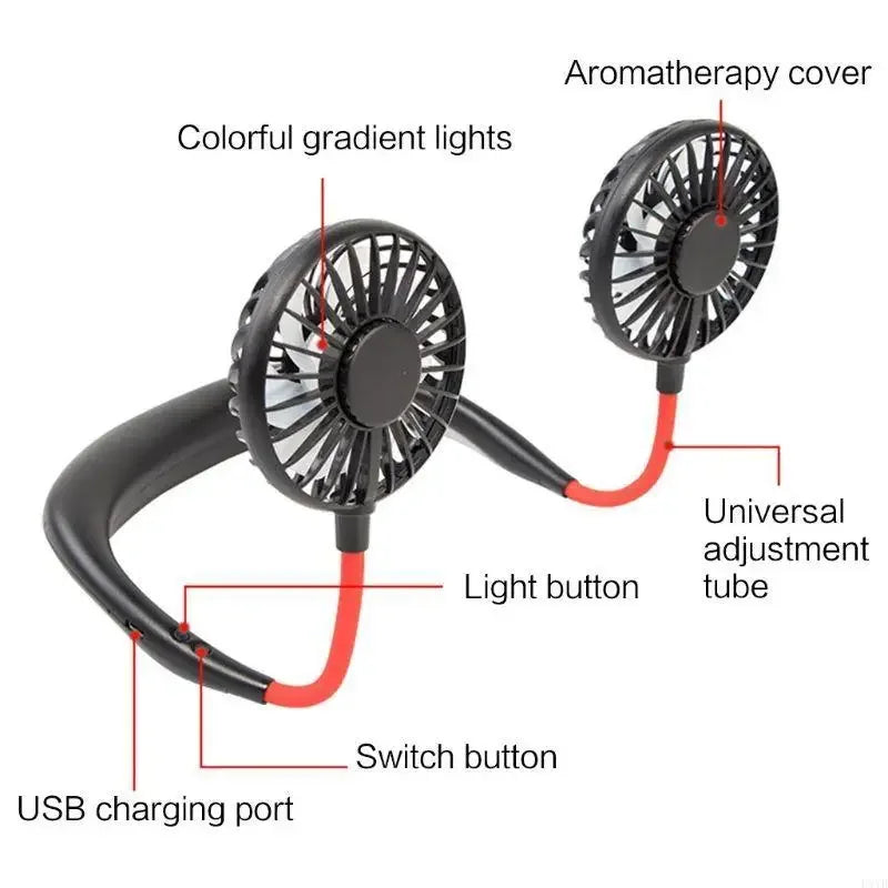Neck Fan Portable Fan Hand Free Mini USB