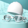 Swimming Goggles Cap Adult HD Anti-fog Swimming Goggles Set