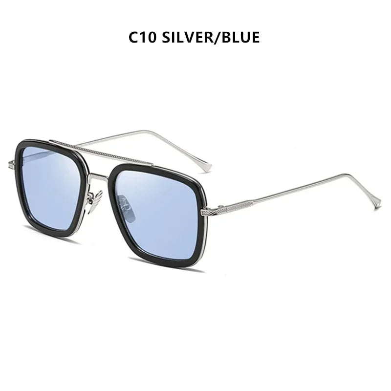 Luxury Square Sunglasses Men Women Brand