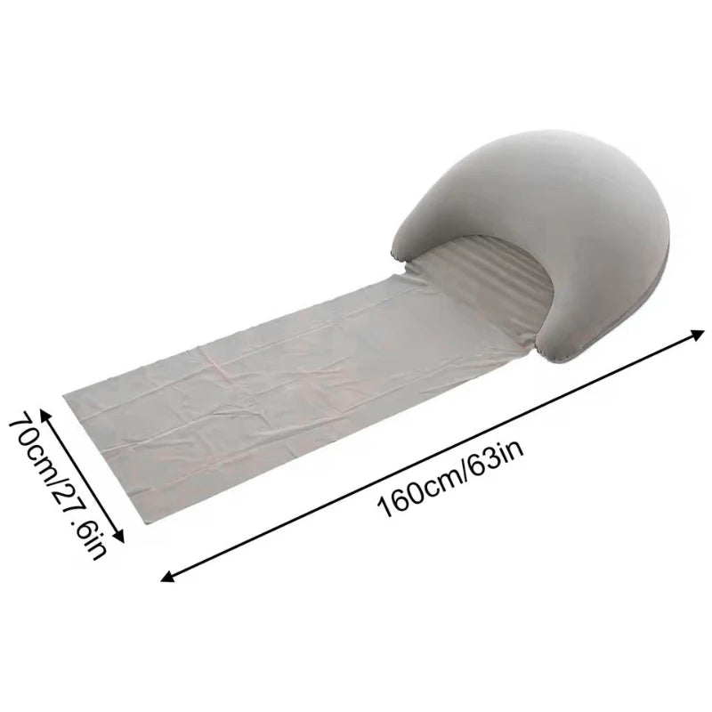 Beach Mat with Inflatable Headrest, Outdoor Mat,