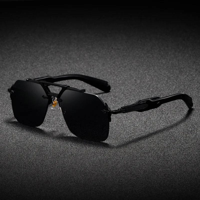 Luxury Brand Classic Square Rimless Sunglasses Men Women