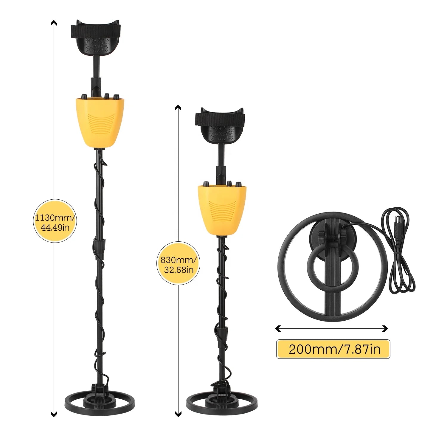 MD5090 Metal Detector Lightweight Treasure Hunting Gold Finder Detection