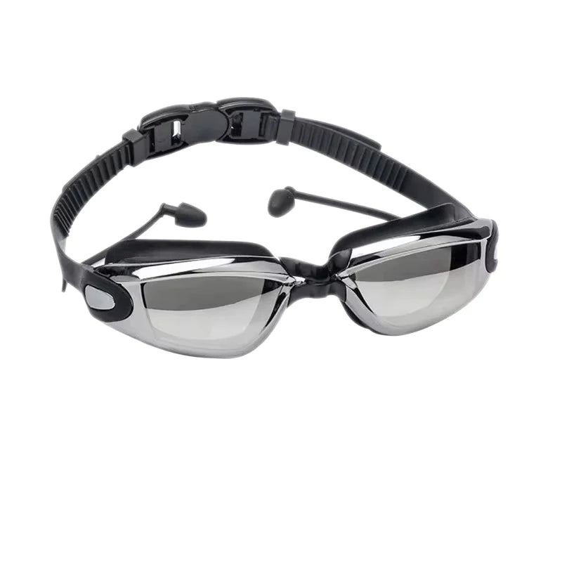 Swimming Goggles Adults Swim Glasses with Earplug Men Women