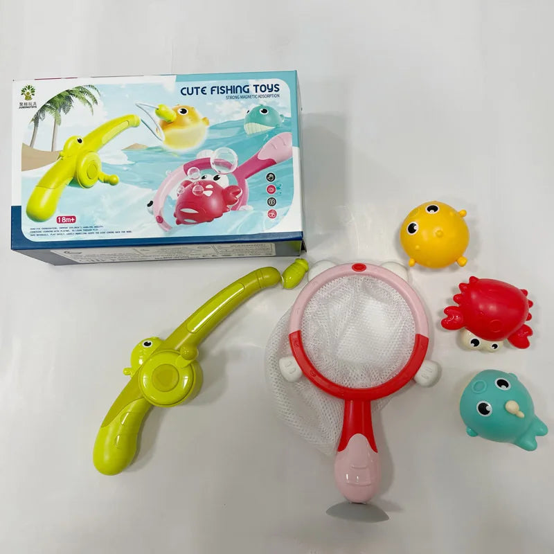 Fishing Games Baby Bath Toys Set with