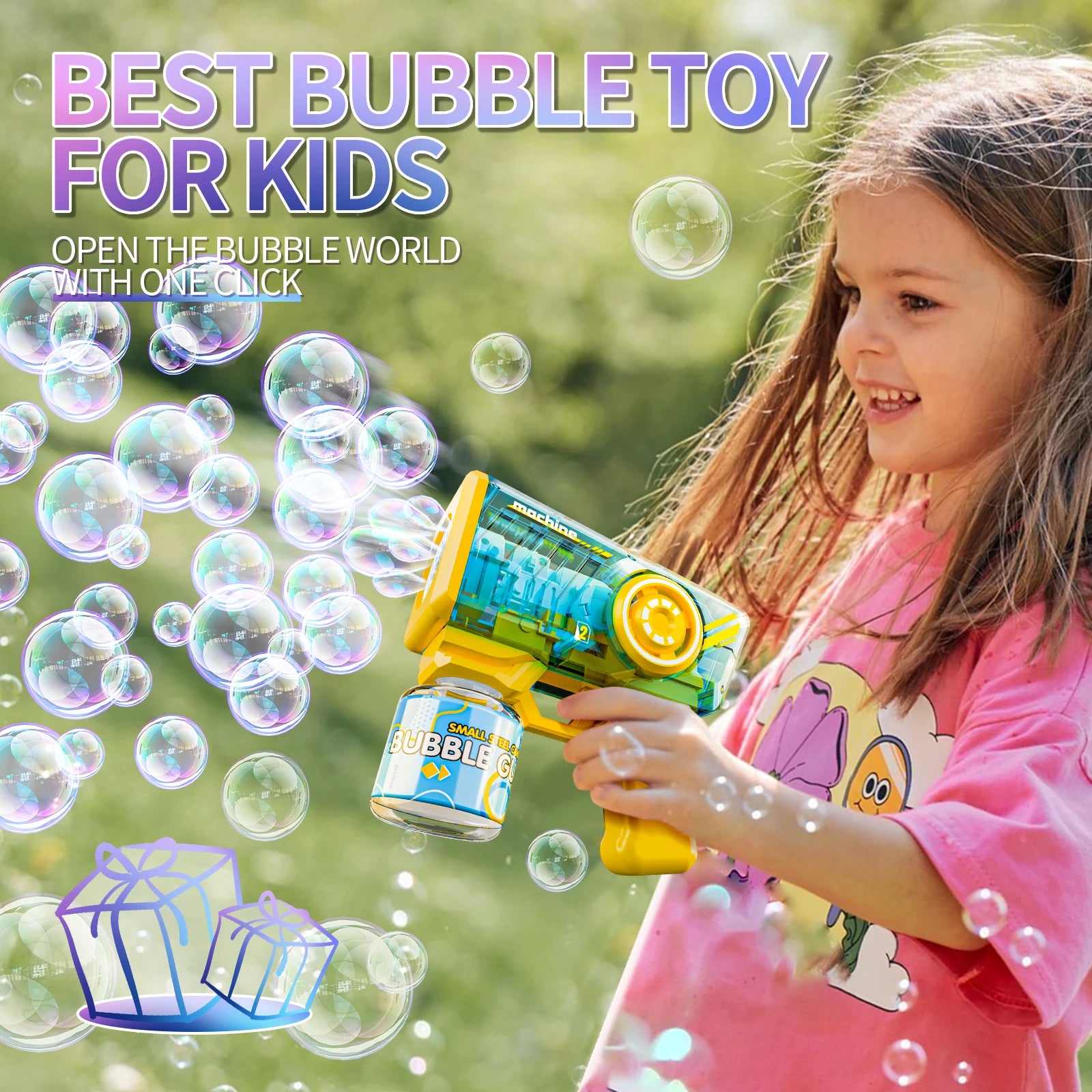 Hight Output 7000+ Bubbles Automatic Bubble Blower