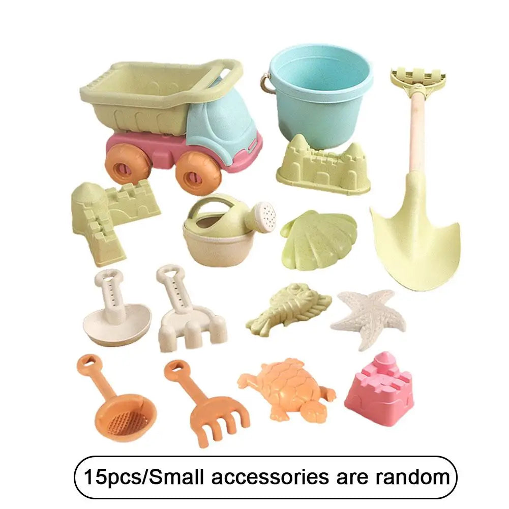 5/7/14/15Pcs Beach Toys Set Sand Toys for Kids Sandbox
