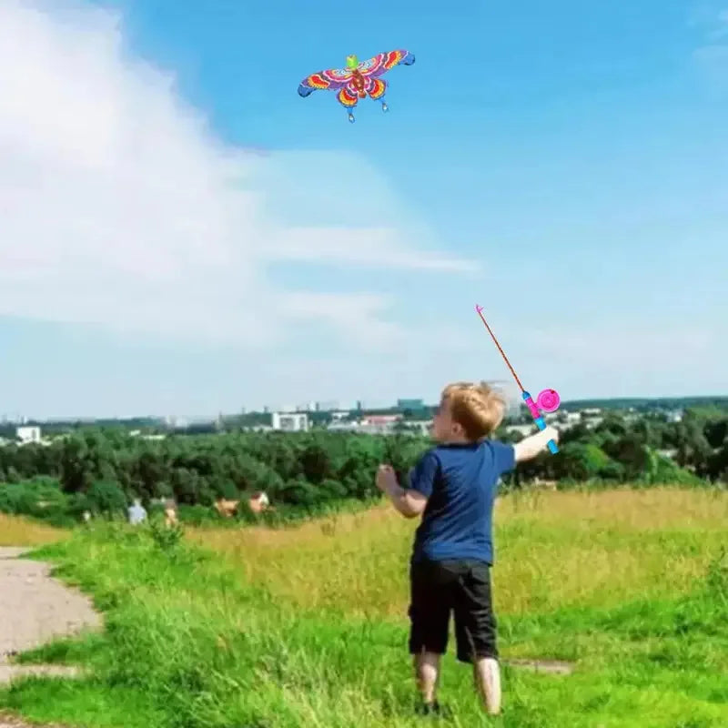 Children Kite Toy Cartoon Eagle Foldable Mini Plastic
