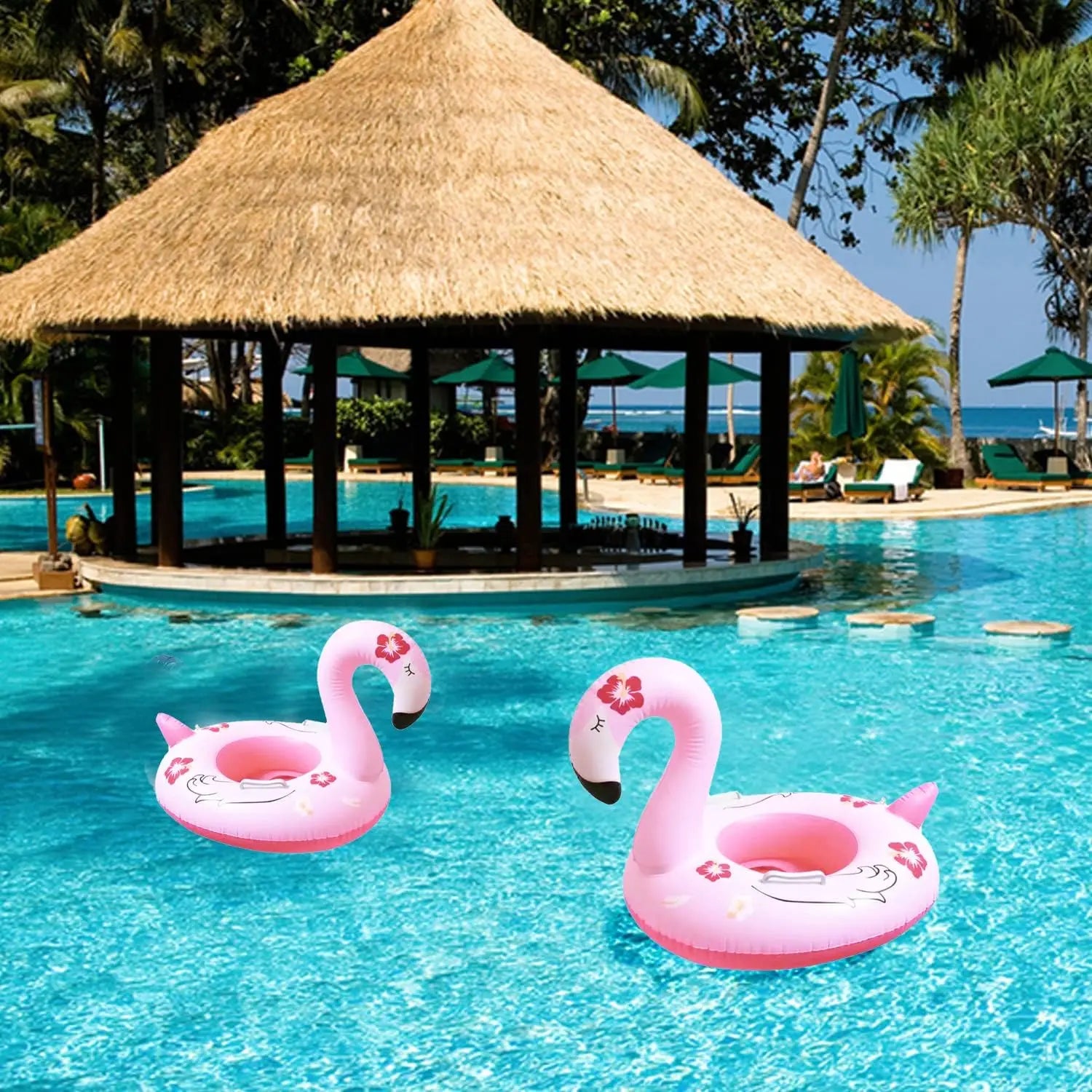 Toy Floating Seat Flamingo Shape Water