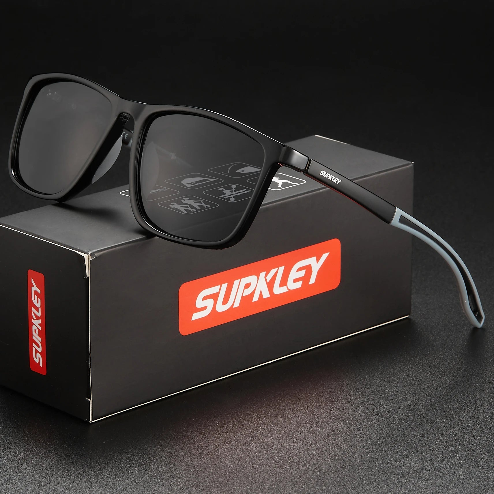 SUPKLEY Sports Sunglasses for Men Women
