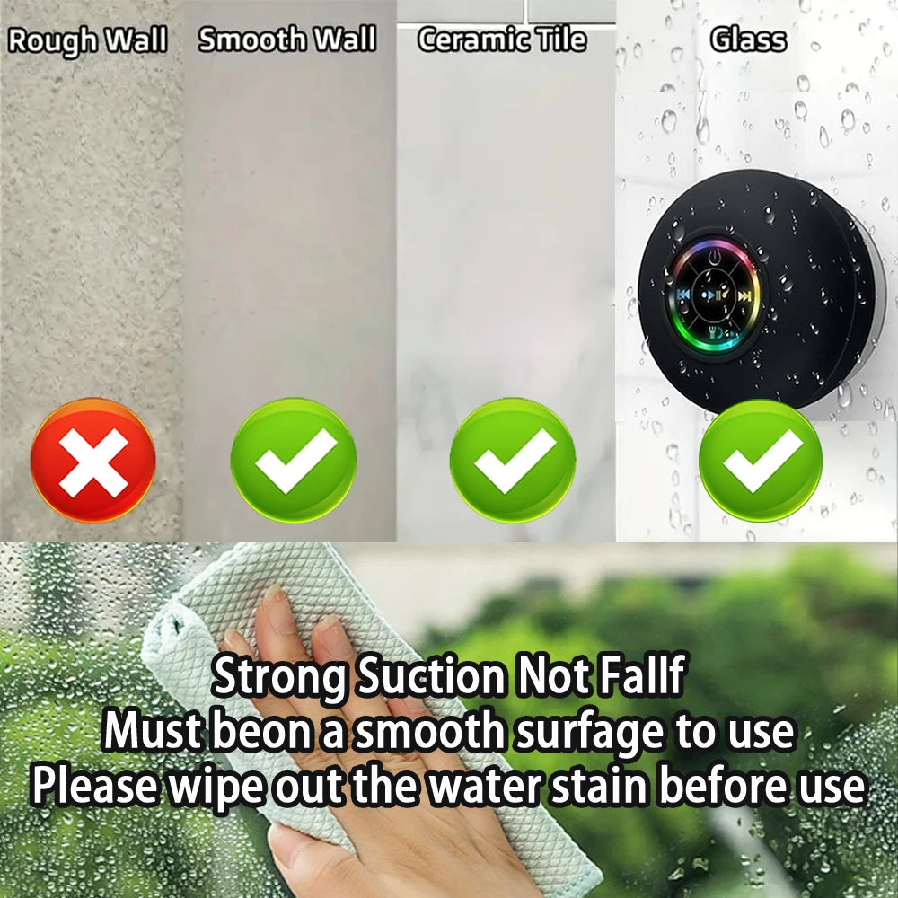 Portable Wireless Bluetooth Speaker LED Light