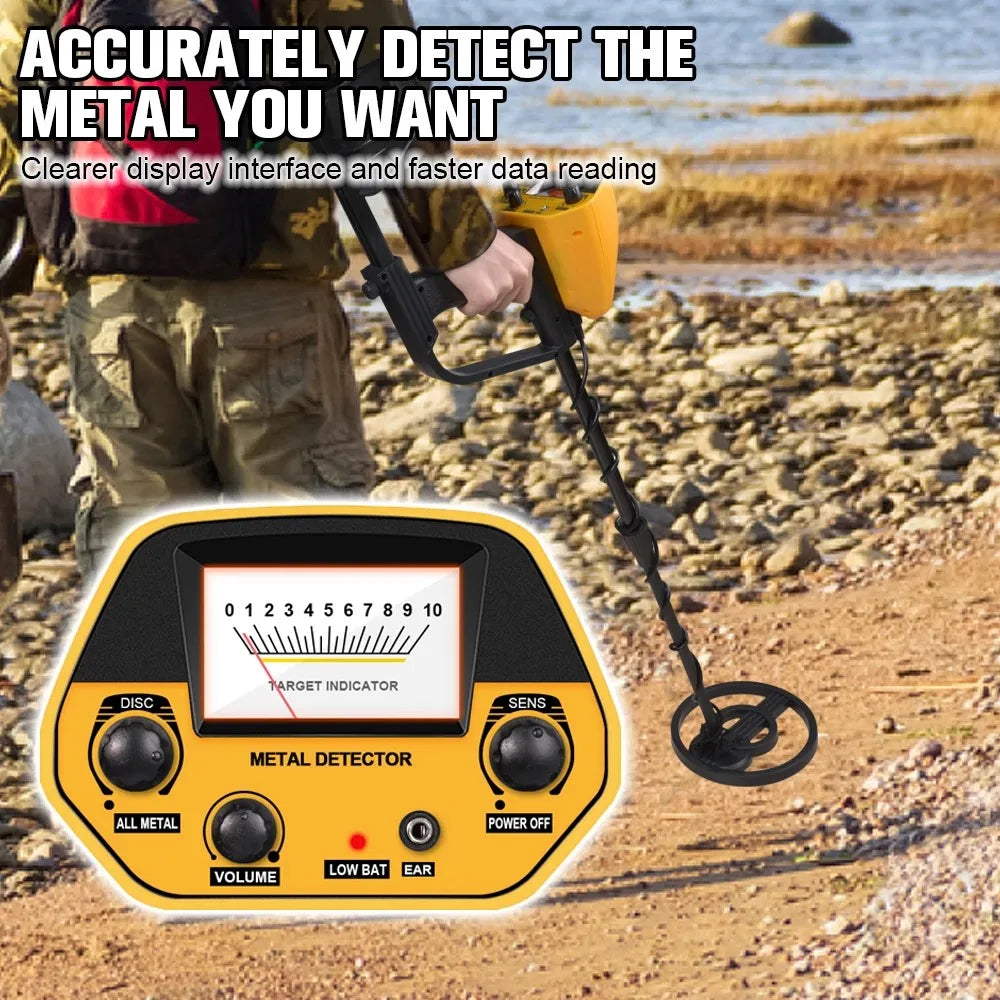MD5090 Metal Detector Lightweight Treasure Hunting Gold Finder Detection