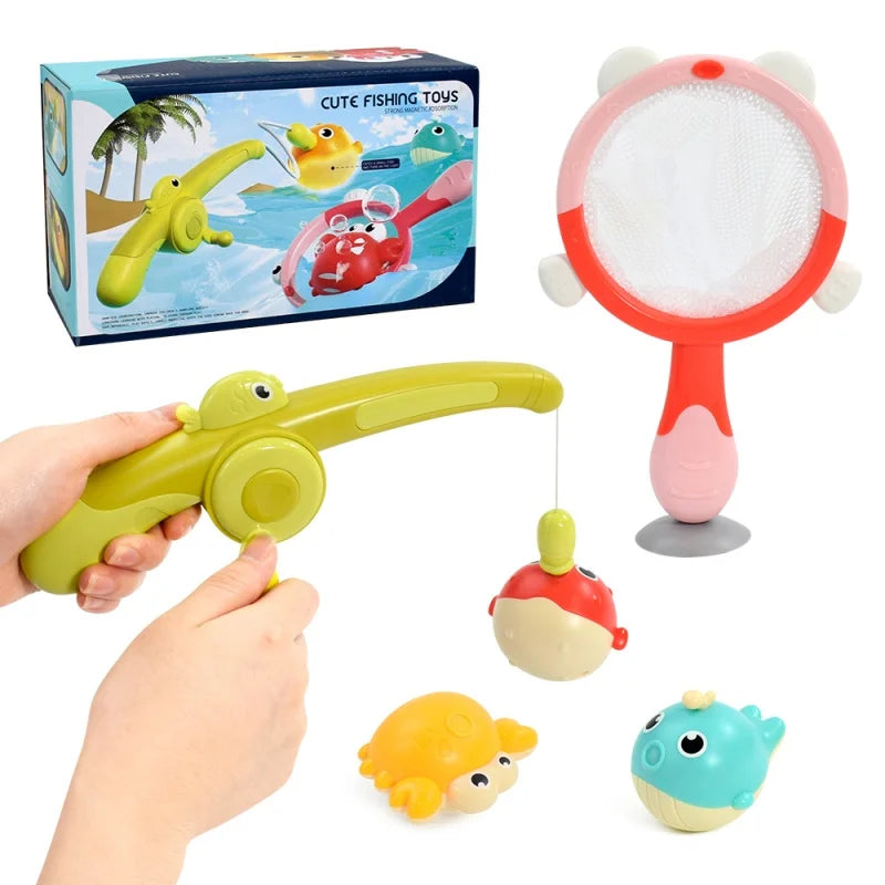 Fishing Games Baby Bath Toys Set with
