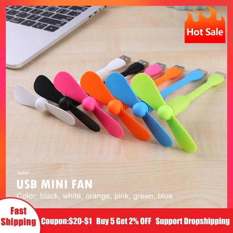 Mini USB Fan Flexible Bendable Fan