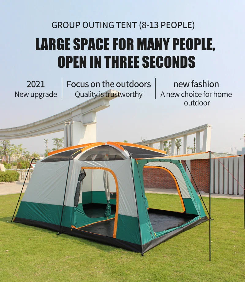 Camping Family Tent 6-8 Persons Ultralight Waterproof