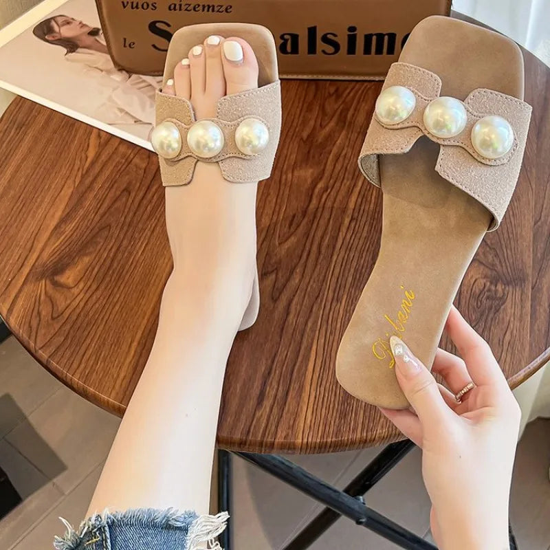 Slippers Women 2026 Summer New Trend Flat Slippers
