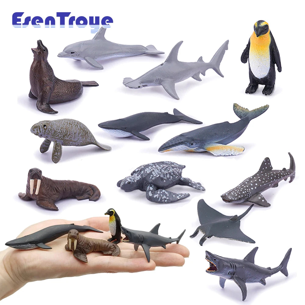 Animal Figurines Simulation Model Mini Shark
