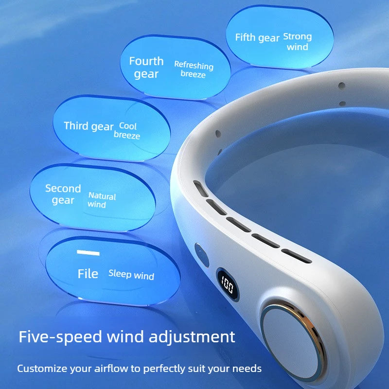 Neck Fan Portable Rechargeable  Long Battery