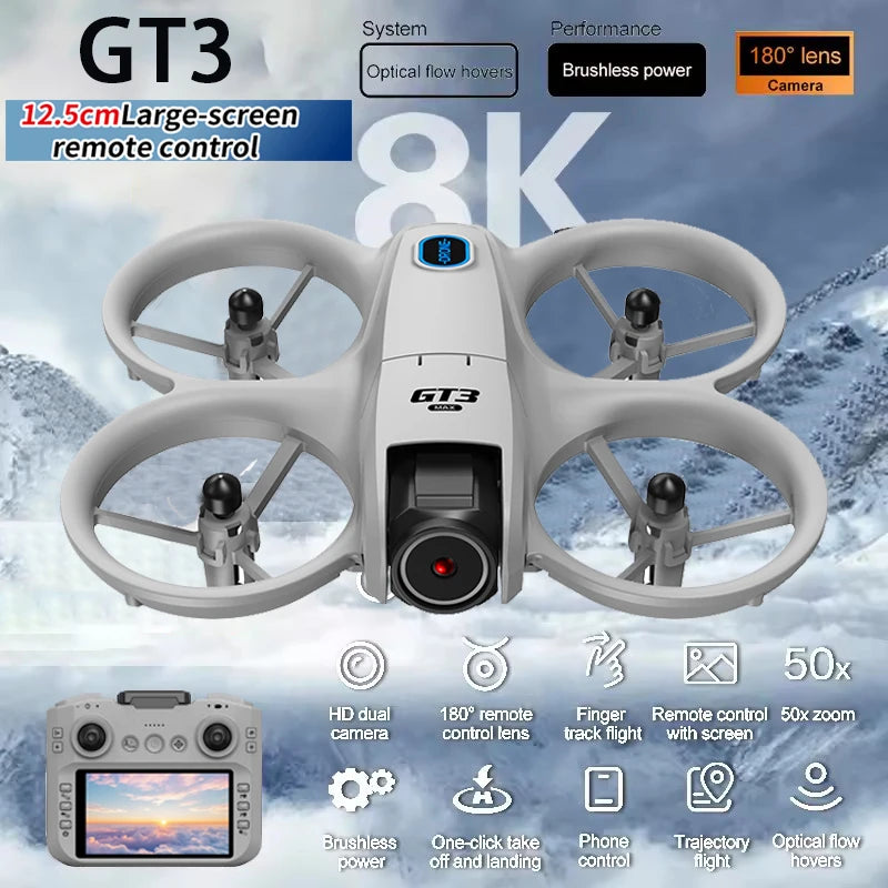 NEW Original GT3 Drone 8K WIFI GPS Professional HD
