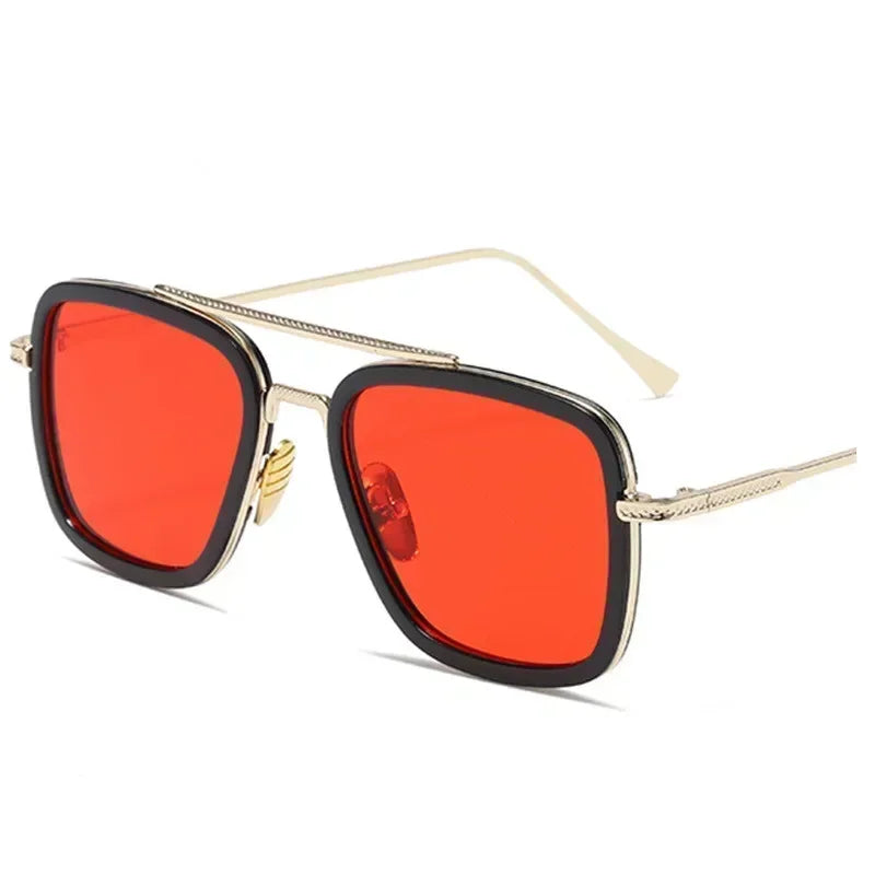 Luxury Square Sunglasses Men Women Brand